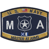 USN NAVY MA MASTER AT ARMS MOS DECK RATING PATCH SAILOR VETERAN - HATNPATCH