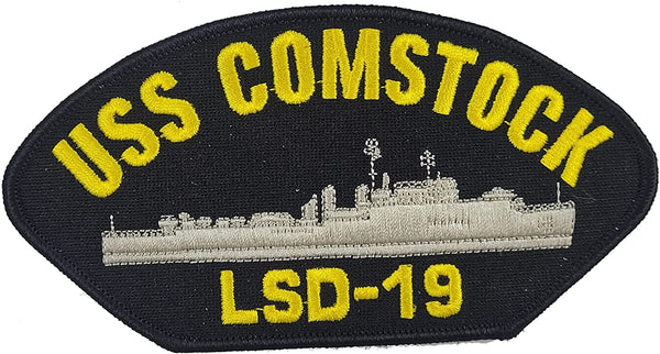 USS Comstock LSD-19 Ship Patch - Great Color - Veteran Owned Business - HATNPATCH