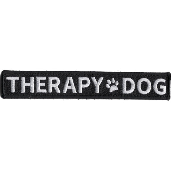 THERAPY DOG WITH PAW PRINT PATCH HOOK AND LOOP BACKING - HATNPATCH
