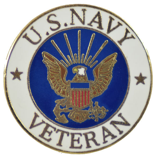 US Navy Veteran Hat Pin - HATNPATCH