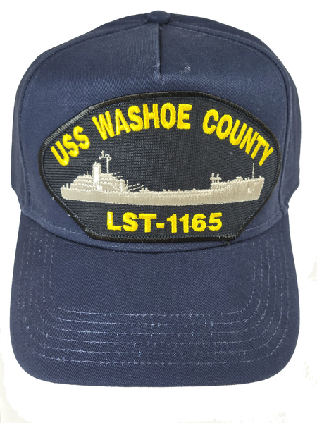 USS Washoe County LST-1165 Ship HAT - Navy Blue - Veteran Owned Business - HATNPATCH