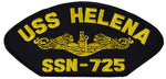 USS HELENA SSN-725 SHIP PATCH GOLD DOLPHINS - GREAT COLOR - Veteran Owned Business - HATNPATCH