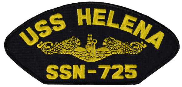 USS HELENA SSN-725 SHIP PATCH GOLD DOLPHINS - GREAT COLOR - Veteran Owned Business - HATNPATCH