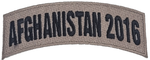 Afghanistan 2016 TAB Desert ACU TAN Rocker Patch - Veteran Family-Owned Business. - HATNPATCH