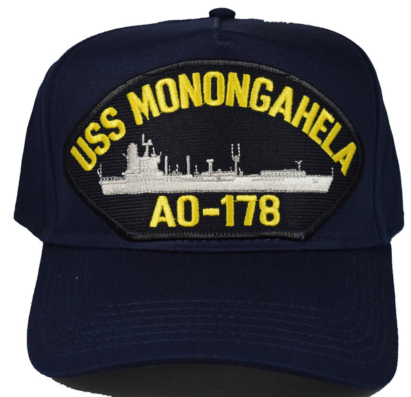 USS MONONGAHELA AO-178 SHIP HAT - NAVY BLUE - HATNPATCH