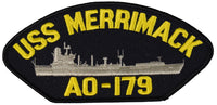 USS MERRIMACK AO-179 SHIP PATCH - GREAT COLOR - Veteran Owned Business - HATNPATCH