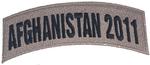 Afghanistan 2011 TAB Desert ACU TAN Rocker Patch - Veteran Family-Owned Business. - HATNPATCH