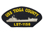 USS Tioga County LST-1158 Ship Patch - Great Color - Veteran Owned Business - HATNPATCH