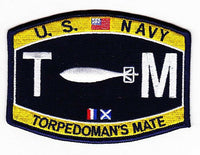 USN NAVY TM TORPEDO MAN'S MATE MOS RATING PATCH SAILOR VETERAN - HATNPATCH