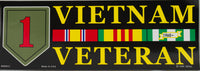 1st Infantry Division 1965 - 1970 Vietnam Bumper Sticker - HATNPATCH