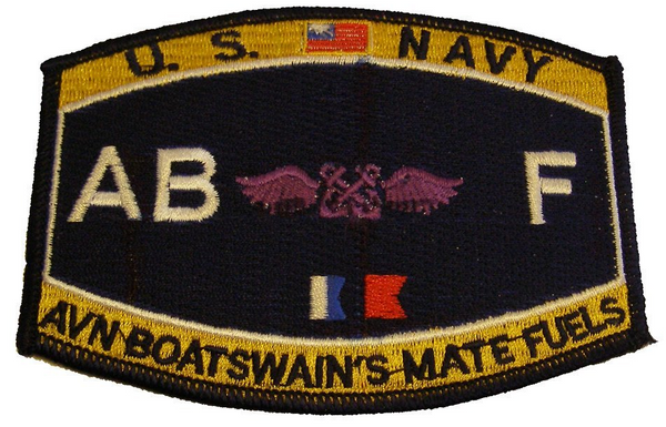 USN NAVY ABF AVIATION BOATSWAIN'S MATE FUELS MOS RATING PATCH SAILOR VETERAN - HATNPATCH