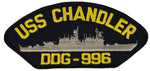 USS CHANDLER DDG-996 SHIP PATCH - GREAT COLOR - Veteran Owned Business - HATNPATCH