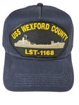 USS Wexford County LST-1168 Ship HAT - Navy Blue - Veteran Owned Business - HATNPATCH