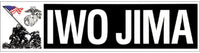 IWO JIMA USMC 9" Bumper Sticker - HATNPATCH