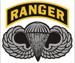 Airborne Jump Wing w/Ranger Tab Decal - HATNPATCH