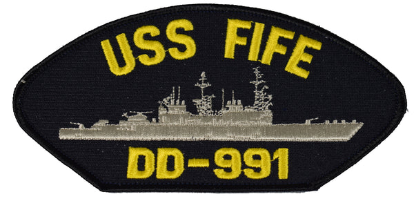 USS FIFE DD-991 SHIP PATCH - GREAT COLOR - Veteran Owned Business - HATNPATCH