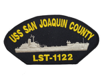 USS SAN JOAQUIN COUNTY LST-1122 SHIP PATCH - GREAT COLOR - Veteran Owned Business - HATNPATCH