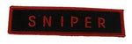 SNIPER TAB PATCH SHOOTING MARKSMAN SHARPSHOOTER RIFLE MILITARY LAW ENFORCEMENT - HATNPATCH