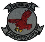 USMC MARINE CORPS H&MS 31 AGGRESSORS PATCH HEADQUARTERS AND MAINTENANCE SQUADRON - HATNPATCH