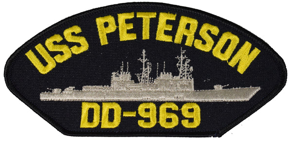 USS PETERSON DD-969 SHIP PATCH - GREAT COLOR - Veteran Owned Business - HATNPATCH