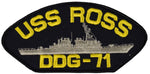 USS ROSS DDG-71 SHIP PATCH - GREAT COLOR - Veteran Owned Business - HATNPATCH