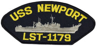 USS NEWPORT LST-1179 SHIP PATCH - GREAT COLOR - Veteran Owned Business - HATNPATCH