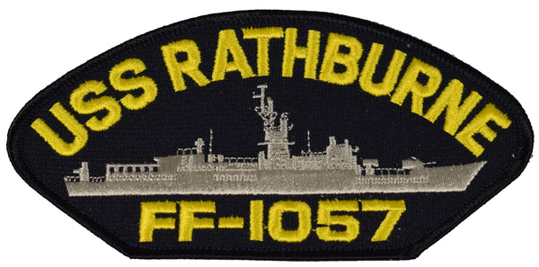 USS RATHBURNE FF-1057 SHIP PATCH - GREAT COLOR - Veteran Owned Business - HATNPATCH