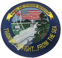 U.S. NAVAL AIR STATION NAS MERIDIAN TRAINING TO FIGHT FROM THE SEA ROUND FLIGHT JACKET PATCH - COLOR - Veteran Owned Business - HATNPATCH