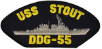 USS STOUT DDG-55 SHIP PATCH - GREAT COLOR - Veteran Owned Business - HATNPATCH