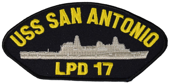 USS SAN ANTONIO LPD 17 SHIP PATCH - GREAT COLOR - Veteran Owned Business - HATNPATCH