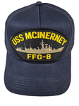 USS McInerney FFG-8 Ship HAT - Navy Blue - Veteran Owned Business - HATNPATCH