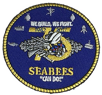 MULTI PACK OF 6: USN NAVY SEABEES 75TH ANIVERSARY PATCHES CAN DO WE BUILD FIGHT - HATNPATCH