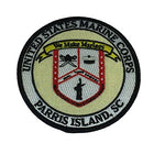 USMC MCRD PARRIS ISLAND CIRCULAR PATCH - COLOR - Veteran Owned Business - HATNPATCH