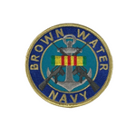 BROWN WATER NAVY W/ VIETNAM SERVICE RIBBON PATCH - HATNPATCH