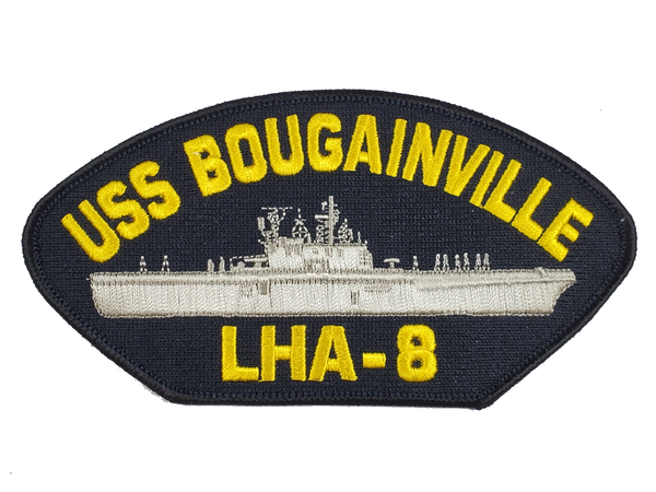 USS Bougainville LHA-8 Ship Patch - Great Color - Veteran Owned Business - HATNPATCH