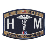 United States Navy Deck Hospital Corpsman Ratings Patch HM - HATNPATCH
