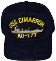 USS CIMARRON AO-177 HAT - NAVY BLUE - HATNPATCH