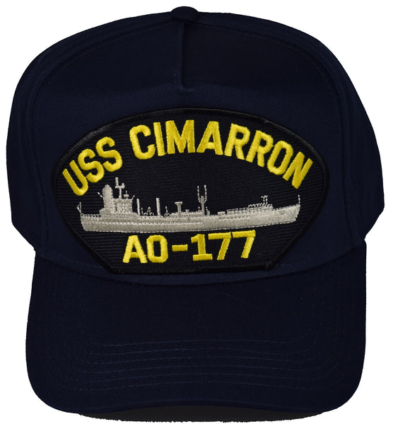 USS CIMARRON AO-177 HAT - NAVY BLUE - HATNPATCH