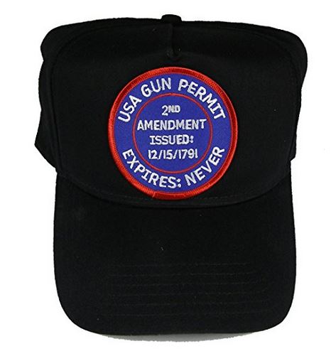 USA GUN PERMIT 2ND AMENDMENT HAT - HATNPATCH