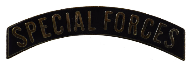 HOLD- COLOR/SKU ISSUES - Special Forces Tab Lapel Pin - Black - HATNPATCH