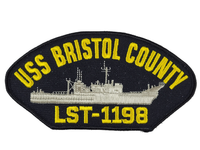 USS Bristol County LST-1198 Ship Patch - Great Color - Veteran Owned Business - HATNPATCH