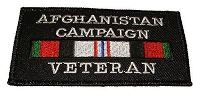 AFGHANISTAN CAMPAIGN VETERAN W/RIBBONS PATCH - HATNPATCH