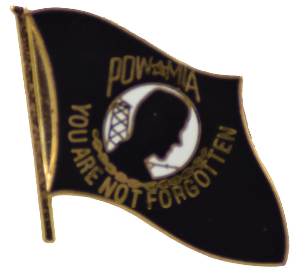 POW/MIA FLAG HAT PIN - HATNPATCH