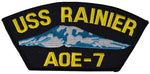 USS RANIER AOE-7 SHIP PATCH - GREAT COLOR - Veteran Owned Business - HATNPATCH