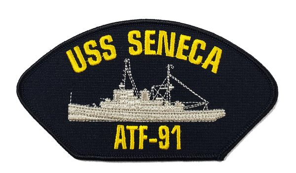 USS SENECA ATF-91 Patch - Great Color - Veteran Family-Owned Business - HATNPATCH