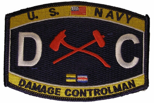 NAVY Engneering Rating Damage Controlman Military Patch DC - HATNPATCH