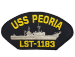 USS Peoria LST-1183 Ship Patch - Great Color - Veteran Owned Business - HATNPATCH