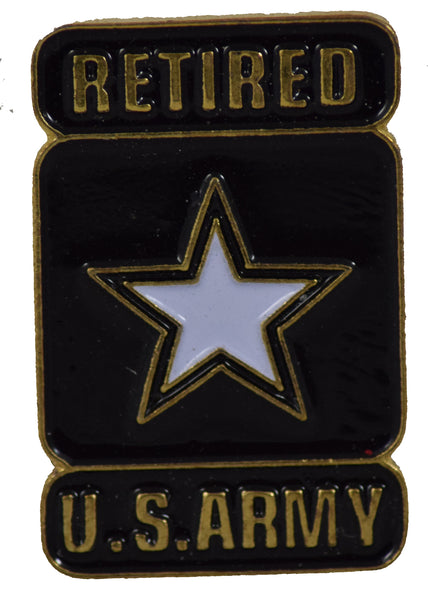 US ARMY RETIRED STAR HAT PIN - HATNPATCH