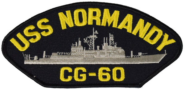 USS NORMANDY CG-60 SHIP PATCH - GREAT COLOR - Veteran Owned Business - HATNPATCH