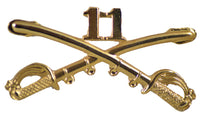 11TH CAVALRY CROSSED SABERS HAT PIN - HATNPATCH